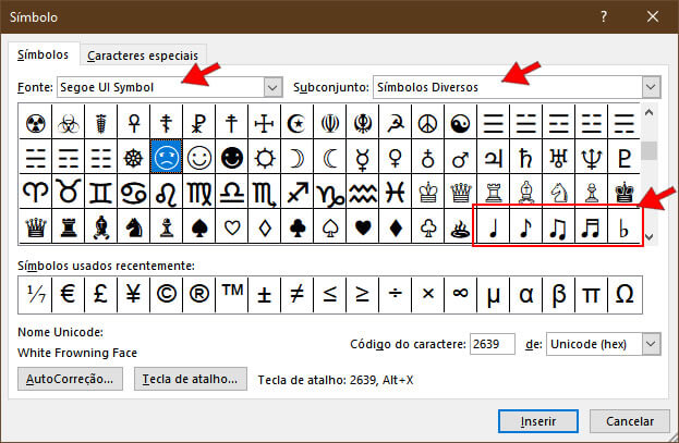 Notas musicais Notas musicais
