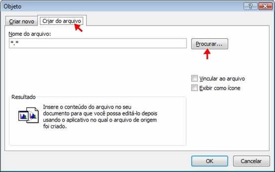 Caixa de Diálogo Objeto Caixa de Diálogo Objeto