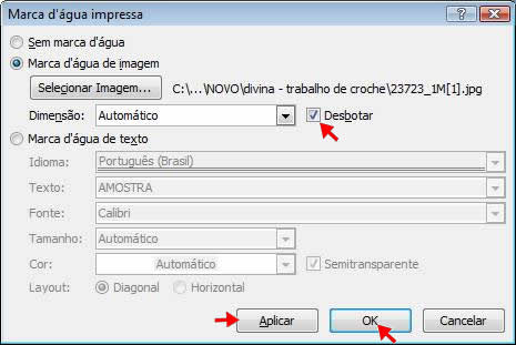 Marca d' água impressa Marca d' água impressa