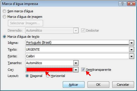 Marca d' água impressa Marca d' água impressa