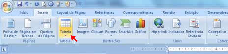 Inserir Tabela Inserir Tabela