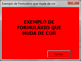 UserForm que muda de Cor UserForm que muda de Cor