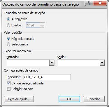 Caixa de Seleção Caixa de Seleção
