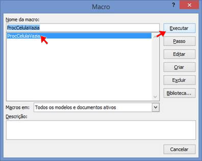 Executar Macro Executar Macro