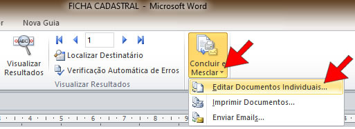Concluir e Mesclar Concluir e Mesclar