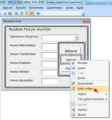 Exibir Código VBA