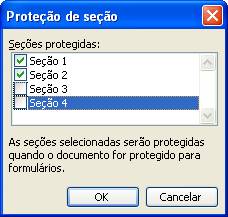 Proteção de Seção Proteção de Seção