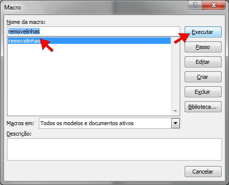 Executar Macro Executar Macro