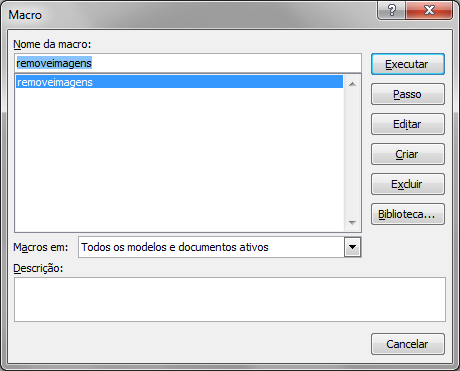 Executar Macro Executar Macro