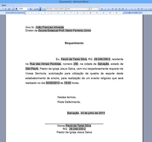 Formulário Formulário