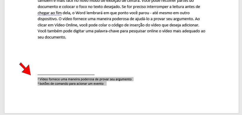 Selecionar Notas de Rodapé Selecionar Notas de Rodapé