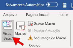 Acessar o Editor do Visual Basic Acessar o Editor do Visual Basic