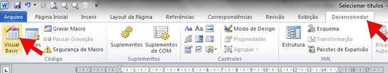 Abrir o Editor do Visual Basic Abrir o Editor do Visual Basic