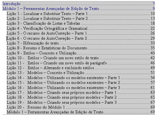 Índices Índices
