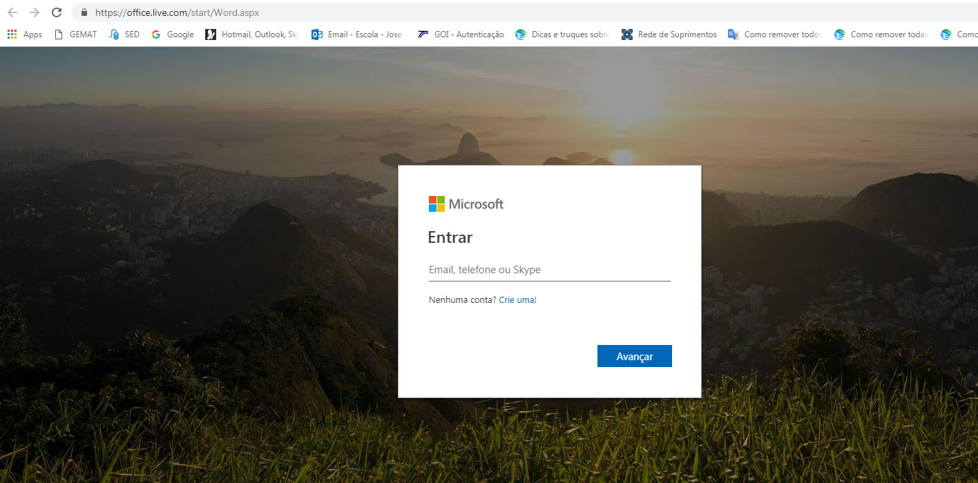 Como acessar o Word Online Como acessar o Word Online