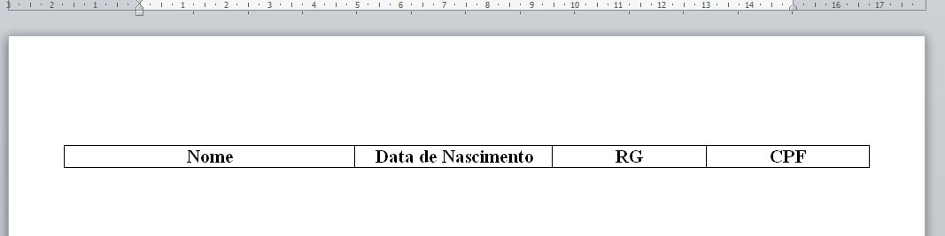 tabela com quatro colunas tabela com quatro colunas