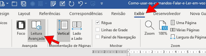 Leitura Avançada no Word 365