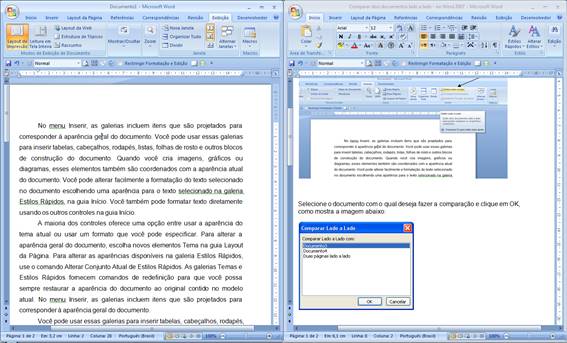 Documentos lado a lado Documentos lado a lado