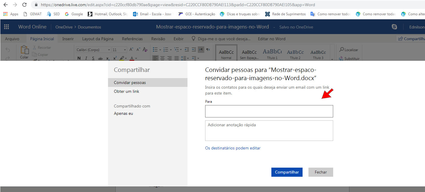 Convidar pessoas Convidar pessoas