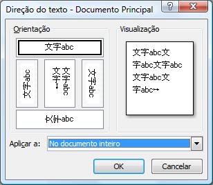 Direção do Texto