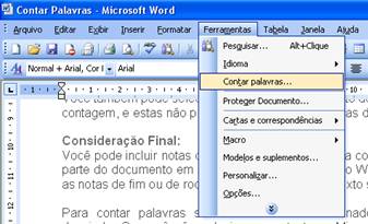 Contar Palavras Contar Palavras
