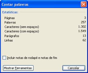 Contar Palavras Contar Palavras