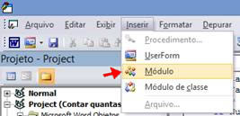 Inserir Módulo Inserir Módulo