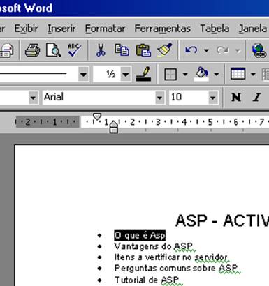 Selecione o texto que será o link Selecione o texto que será o link