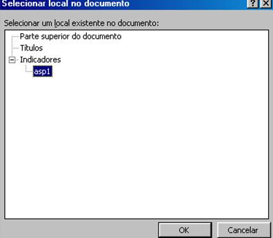 Selecionar local no Documento Selecionar local no Documento