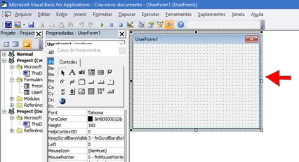 Criar novos documentos Criar novos documentos
