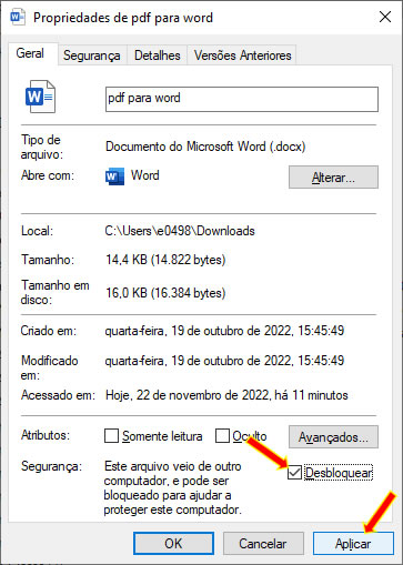 desbloquear documento word