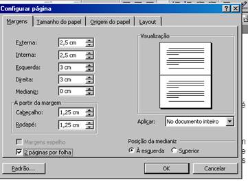 duas páginas por folha