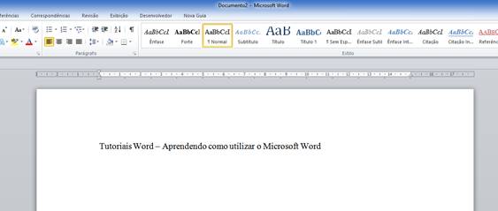 Tutoriais Word - Aprendendo a utilizar o Microsoft Word Tutoriais Word - Aprendendo a utilizar o Microsoft Word