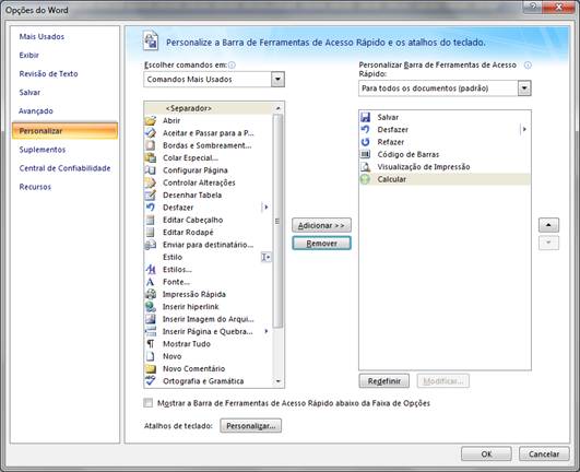 Personalizar Personalizar
