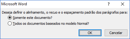 Formatar parágrafo no Word