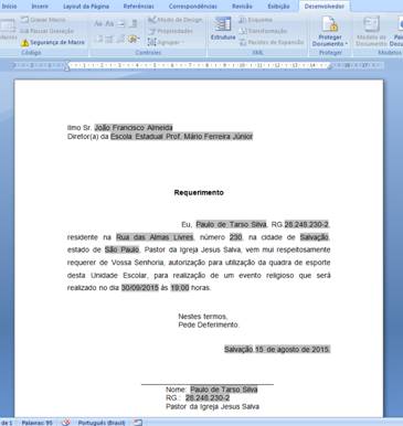Formulário Formulário