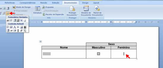 Formulários Herdados Formulários Herdados