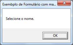 Caixa de Mensagem Caixa de Mensagem