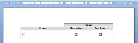Formulário com macro Formulário com macro