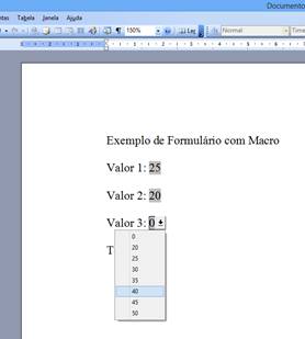 Campo de Formulário Texto Campo de Formulário Texto