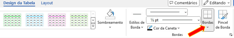 Design da Tabela Design da Tabela
