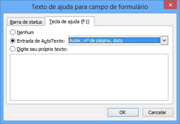 Texto de ajuda para campo de formulário Texto de ajuda para campo de formulário