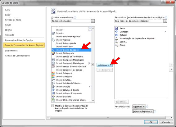 Inserir Banco de Dados Inserir Banco de Dados