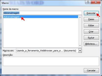 Executar macro Executar macro