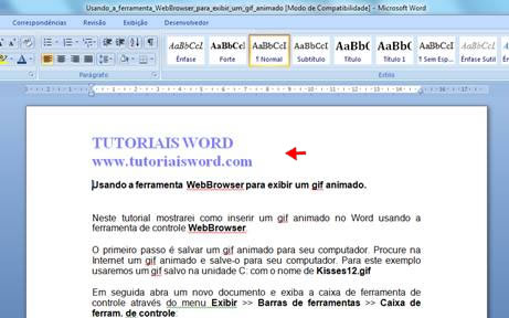 Documento com cabeçalho Documento com cabeçalho