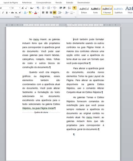 Quebra de Coluna Quebra de Coluna