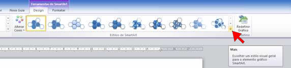 Estilo de SmartArt no Word 2010 Estilo de SmartArt no Word 2010