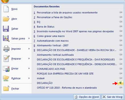 Documentos Recentes Documentos Recentes