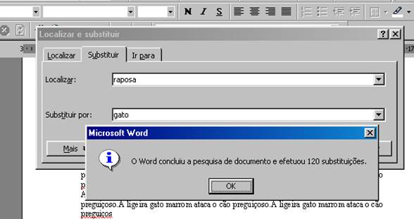 Localizar e Substituir Localizar e Substituir