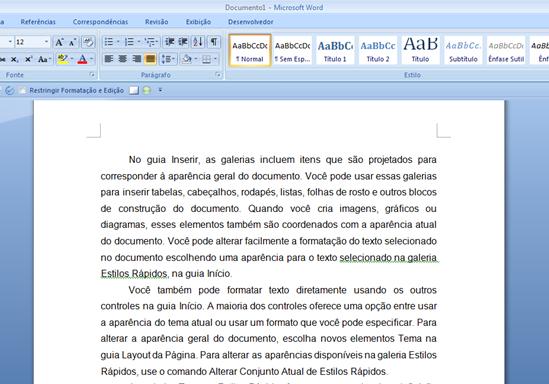 Texto alterado Texto alterado